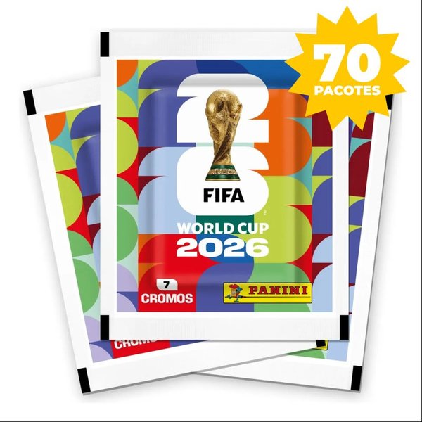 Combo 40 pacotes de figurinhas mais 30 de brinde